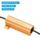 thumbnail image 4 of Resistor de carcasa de aluminio de 50W 10 Ohmios 4 piezas Resistor de carcasa de aluminio con clips Resistor de potencia con rosca dorada, 4 of 6