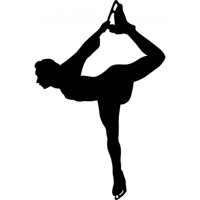 Rienda Libre Graphics - Decomural Figure Skater Dance Ice Skating Ws-17266