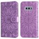 thumbnail image 4 of Funda tipo cartera FOXDOCK para Samsung Galaxy S10E , diseño girasol en relieve, cuero PU, cierre magnético, soporte y tarjetero, 4 of 5