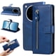 thumbnail image 1 of Funda con Cremallera para OPPO Find X8 Pro, Carcasa Cartera de Cuero PU con Soporte y Tarjetero, 1 of 6