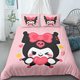 thumbnail image 1 of Duvet Cover Kuromi Cartoon Kawaii Quilt Cover Bedding Set Comfort Cover Queen King Size for Child Gift Bedroom DecorBed Sheets, 1 of 5