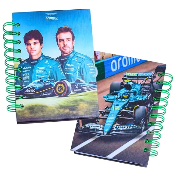 Mini Cuaderno Fórmula 1 Aston Martin, Tamaño A6