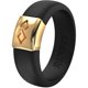 thumbnail image 1 of Alianza de silicona Rinfit Infinity Negro/Dorado Talla 7, 1 of 9