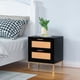 thumbnail image 3 of Velador Moderno Mesa De Noche Black Con Rattan, 3 of 3