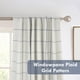 thumbnail image 4 of Cortinas DriftAway 100% opacas, paneles de lino a cuadros, 230 cm, 4 of 9