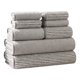 thumbnail image 1 of Set 8 Toallas De Baño Secado Rapido Distintos Tamaños Deco gris, 1 of 4