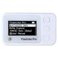 Emulador De Etiquetas Nfc Flashiibo Pro De Segunda Generación, Blanco Con Pantalla Oled