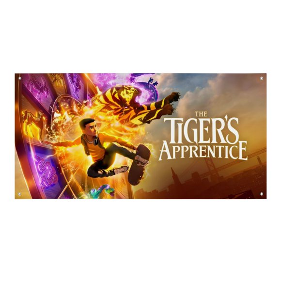 El Aprendiz del Tigre Fondo Temático Pancarta Suministros de Decoración para Fiesta de Cumpleaños, Decoración de Fondo de Fiesta Personalizado,150x90cm