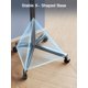thumbnail image 5 of Soporte para TV Rodante PERLESMITH Portátil de 23 a 62" con Ruedas, 5 of 7