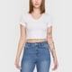 thumbnail image 3 of Polera Mujer Rib Cuello V Roulette Blanco Corona, 3 of 5