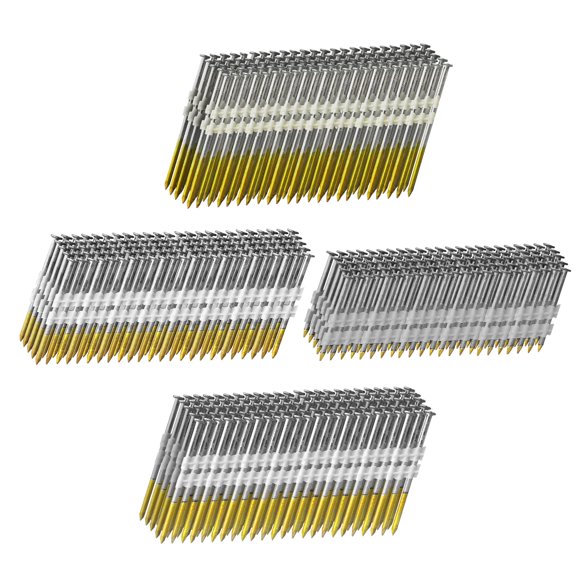 Clavos para enmarcar SITLDY, cabeza redonda completa de 21 grados, galvanizados