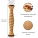 thumbnail image 3 of Paquete de rodillo para pies y cuerpo, masajeador de madera para la espalda, 3 of 5