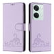 thumbnail image 5 of Funda tipo cartera FOXDOCK para Oneplus Nord 3 con soporte, ranuras, RFID, diseño de gato, 5 of 5