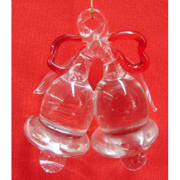 Vidrio importado de Twin Bells Feng Shui, tamaño pequeño, 6,35 cm de altura