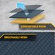 thumbnail image 5 of Fundas de asiento CAT MeshFlex azules y negras para automóviles, camiones y SUV, 5 of 7