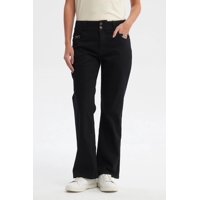 Fashionspark - Jeans Mujer Flare Tiro Alto Negro - Ll