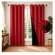 thumbnail image 1 of Set X2 Cortinas 100% Blackout Termica Black Medida 241x132cm Rojo, 1 of 3