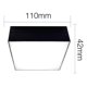 thumbnail image 5 of Pack 4 Plafon Panel Led Cuad Sob Itd Decorativo 12w 6000k negro, 5 of 7