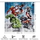 thumbnail image 2 of Vengadores-theme 4-Piece Shower Curtain Set with Rugs, Waterproof Bathroom Decor Set Includes Bath Mat, U-Shaped Rug, Toilet Lid Cover and Curtain with Hooks, 2 of 6