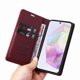 thumbnail image 2 of Funda Billetera de Cuero para Samsung Galaxy A56 5G con Tarjetero y Soporte - Tapa Magnética Rojo, 2 of 6
