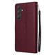 thumbnail image 2 of Funda Cartera para Samsung Galaxy A55 con Tarjetero, Soporte y Cordón - Protección Rojo, 2 of 6