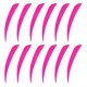 thumbnail image 4 of 12 piezas 3 pulgadas tiro con arco flecha pavo plumas fletchings vanes rosa roja, 4 of 5