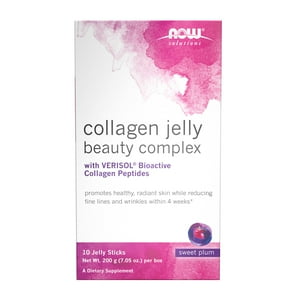 Suplemento Now Foods Solutions Collagen Jelly Beauty, 10 Barritas