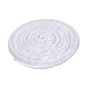 Bothyi - Cinta De Piel Artificial Navideña Suave Para Envolver Regalos, Ropa, Fiestas Temáticas, Color Blanco