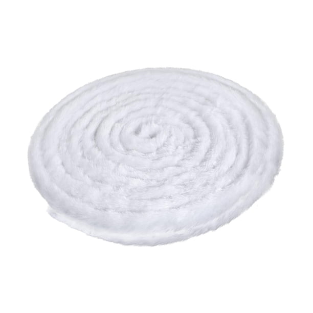 Cinta De Piel Artificial Navideña Suave Para Envolver Regalos, Ropa, Fiestas Temáticas, Color Blanco