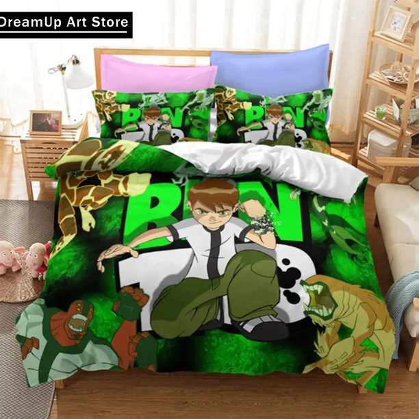 Ben Alien Force Teenage Hacker Bedding Set Cute Quilt Cover Bed Cover With Pillowcase