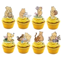 Decoración Para Cupcakes Munimji Classic Winnie, 48 Unidades, Baby Shower