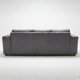thumbnail image 3 of Sofa Praga 3 Cuerpos Felpa Gris, 3 of 4