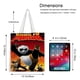 thumbnail image 5 of Kung Fu Panda Bolso de tela con estampado de lienzo para mujer, bolsa de compras reutilizable y estética, con cremallera interior, regalo para mujer, 35 × 40 cm., 5 of 6