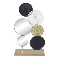 Genérico - Estatua Figura Decorativa Adorno Discos Texturizados Jhn