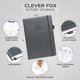 thumbnail image 2 of Diario de Notario Clever Fox 21x28 cm Negro y Plata, 2 of 6