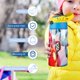 thumbnail image 5 of Botella de Agua Infantil Desmarcar Súper Hermanos Robot Gigantes Azul 12 oz, 5 of 6