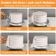 thumbnail image 4 of Juego de raspadores acrílicos para pasteles, espátula para crema, 4 piezas 2 en 1, raspador lateral, peine para decoración de pasteles, herramienta de bricolaje para crema de mantequilla., 4 of 7