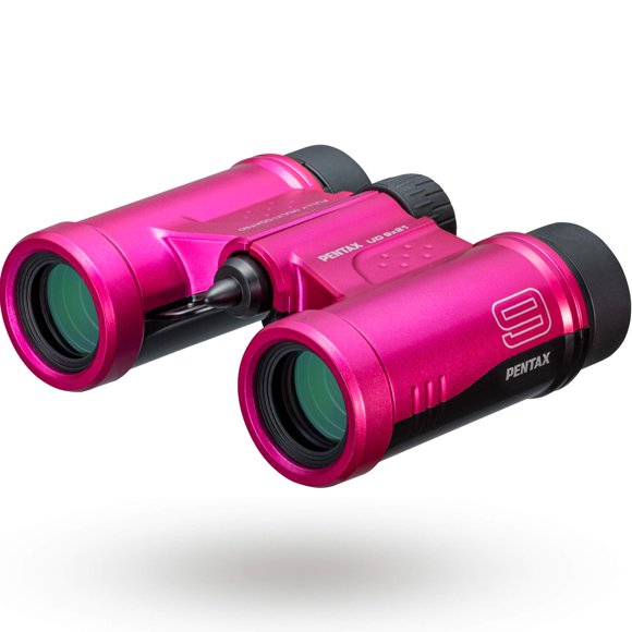 Binoculares PENTAX UD 9x21 rosa - Brillantes y livianos