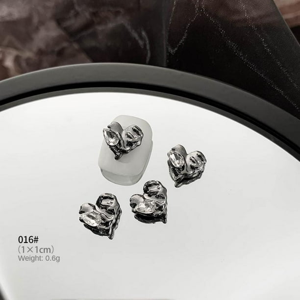 Personalized Nail Art Accessories Not Easy To Break Alloy Nail Art Crow Heart Cross Health & Beauty Cross Nail Art Jewelry