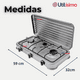 thumbnail image 3 of Cocina Encimera A Gas Licuado 3 Platos + Kit De Instalación Cocinilla Gris, 3 of 6