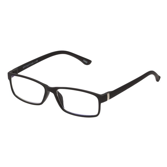 Lentes de Lectura OPTITEK Filtro de Luz Azul Negro 137 mm +2.00