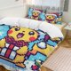 thumbnail image 2 of Christmas Pokmon 3 Piece Sets Full/Queen Size - Reversible Microfiber Quilts with Shams Soft Lightweight Bedspread Coverlet Comforter for All Season Bed Sheets, 2 of 4