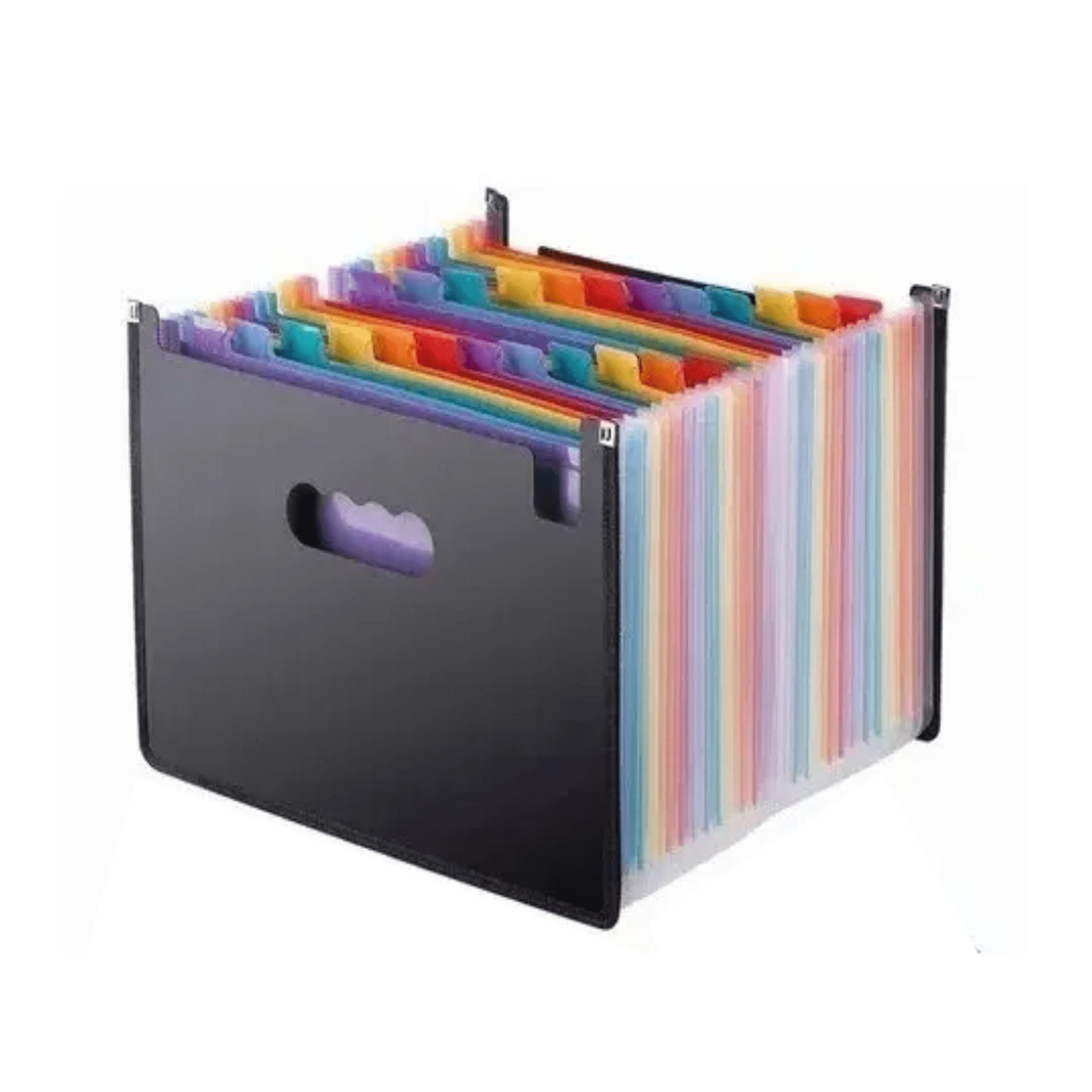 A4 Carpeta Organizadora Belug Clasificadora Archivo 24 Fuelles Negro