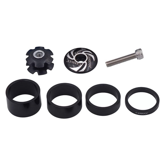 Bikes Separadores De Dirección Arandelas De Horquilla Delantera Para Potencia 1-1 / 8 "Negro