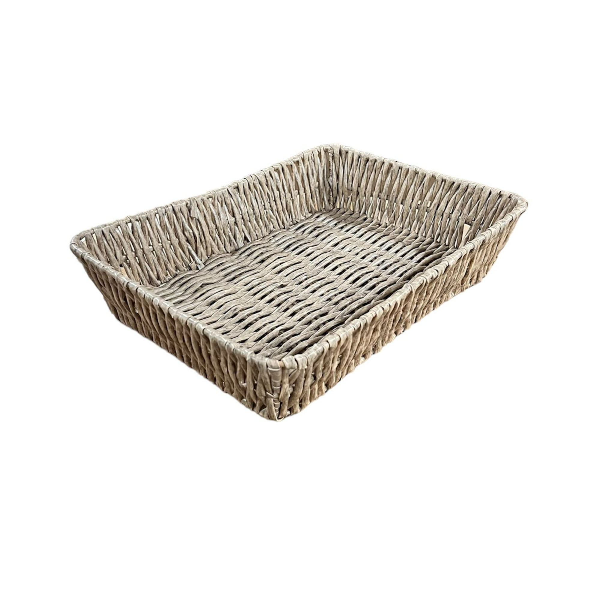 Oem - Bandeja Cesta De Ratan Cesta Tejida Rectangular Grande M