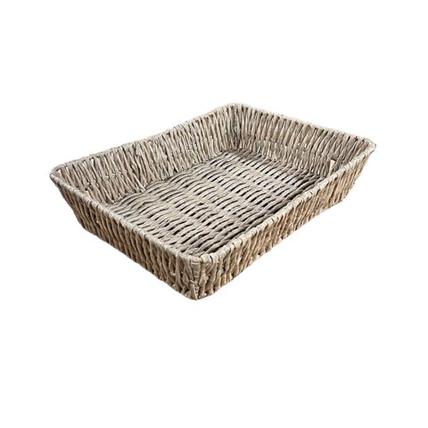 Oem - Bandeja Cesta De Ratan Cesta Tejida Rectangular Grande M