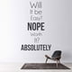 thumbnail image 2 of Decomural Will It Be Easy- Inspirational WS-43021, 2 of 2