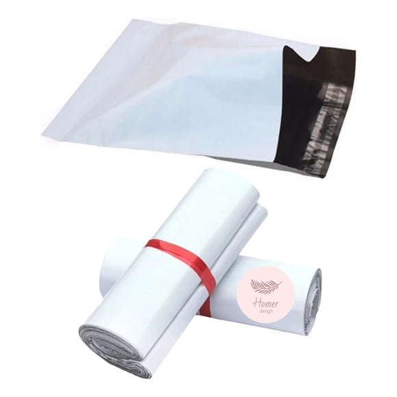 Pack 100 Bolsas Para Envio Autoadhesiva Uso Fácil 40*55 Cm Blanco
