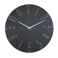 Bothyi - Relojes Colgantes Reloj De Pared Simple Silencioso De 12 Pulgadas Que No Hace Tictac Para Negro
