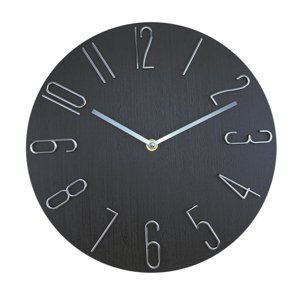 Bothyi - Relojes Colgantes Reloj De Pared Simple Silencioso De 12 Pulgadas Que No Hace Tictac Para Negro